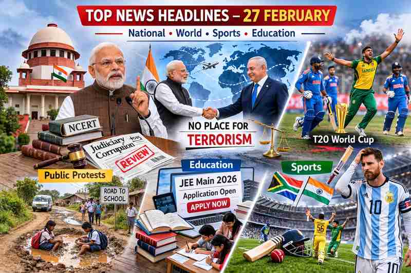 School Assembly News Headlines – 27 February: Key National, Global, Sports and Education Updates