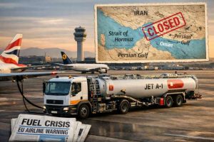 Europe Faces Jet Fuel Risk if Strait of Hormuz Remains Shut, Airports Warn