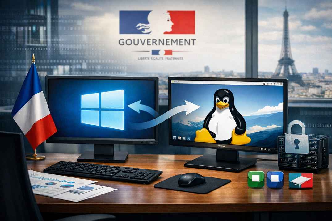 France Begins Shift from Windows to Linux Across Government Departments